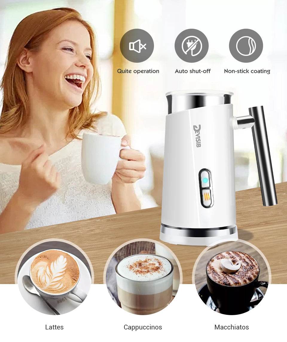 Meilleur Mousseur à Lait Automatique – Préparez Lattes & Cappuccinos Sans Effort - Ma Cuisine Boutique
