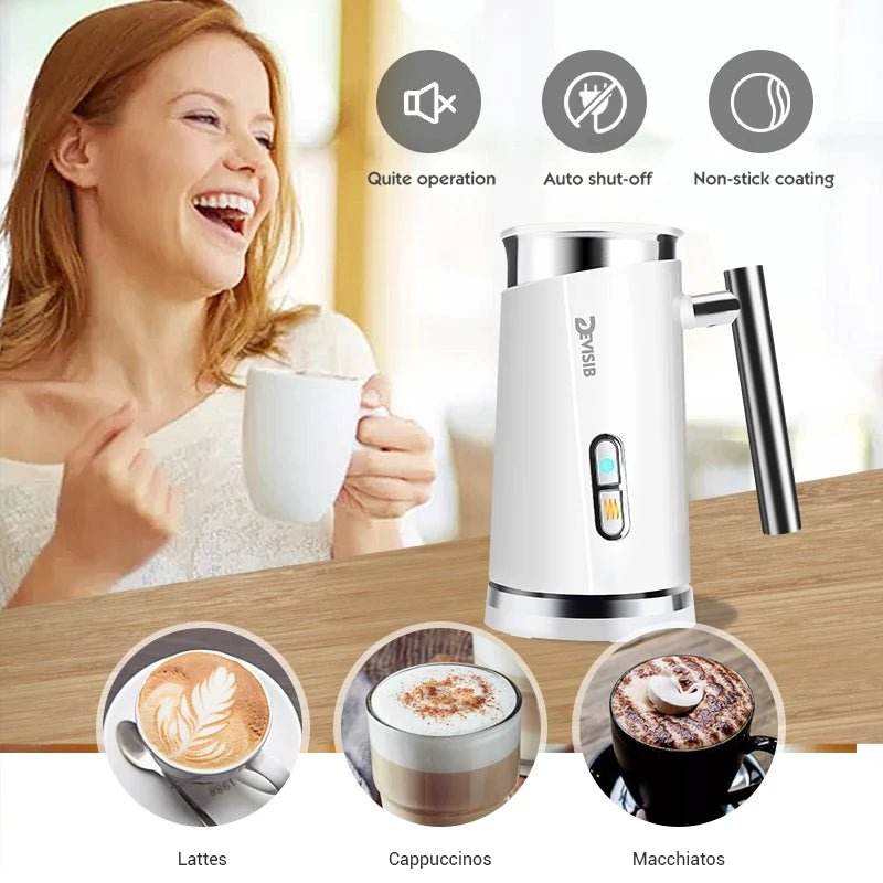 mousseur pour lait, Automatique – Préparez des Lattes et Cappuccinos Parfaits ! - Ma Cuisine Boutique