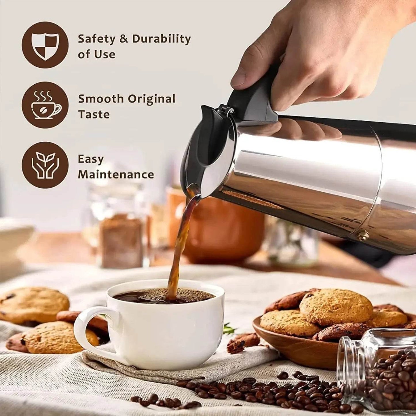 cafetiere italienne induction - Ma Cuisine Boutique