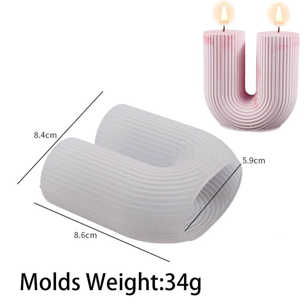 Moule Silicone Bougie Arc-en-Ciel | DIY Déco Maison, Résine & Cire | UDOCOOL - Ma Cuisine Boutique