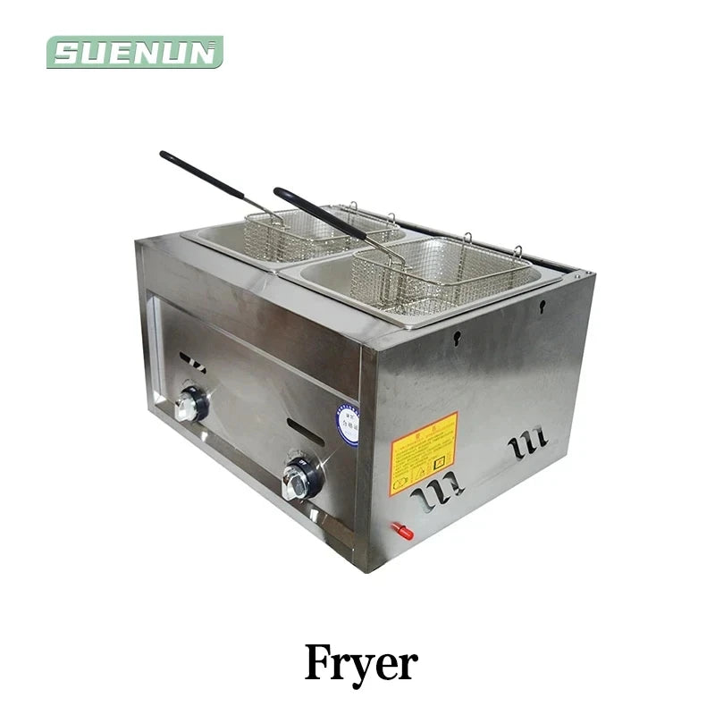 Friteuse à gaz professionnelle double bac – Performance et fiabilité en cuisine pro