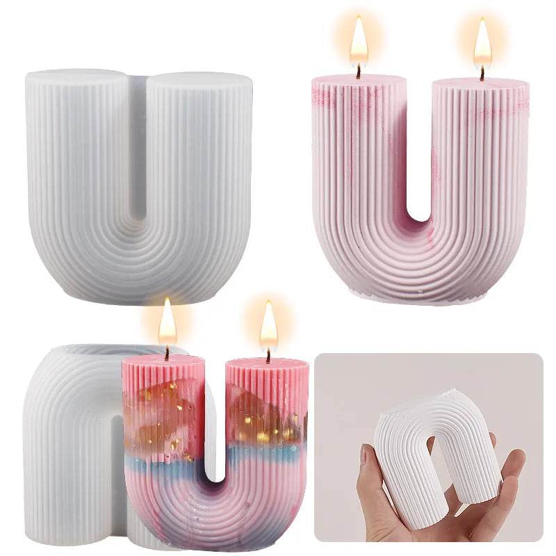 Moule Silicone Bougie Arc-en-Ciel | DIY Déco Maison, Résine & Cire | UDOCOOL - Ma Cuisine Boutique