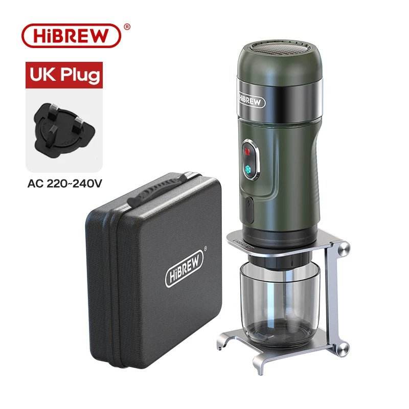Machine à Expresso Port Électrique HiBREW W | Compatible Capsules & Café Moulu | Design Compact pour Voyage - Ma Cuisine Boutique