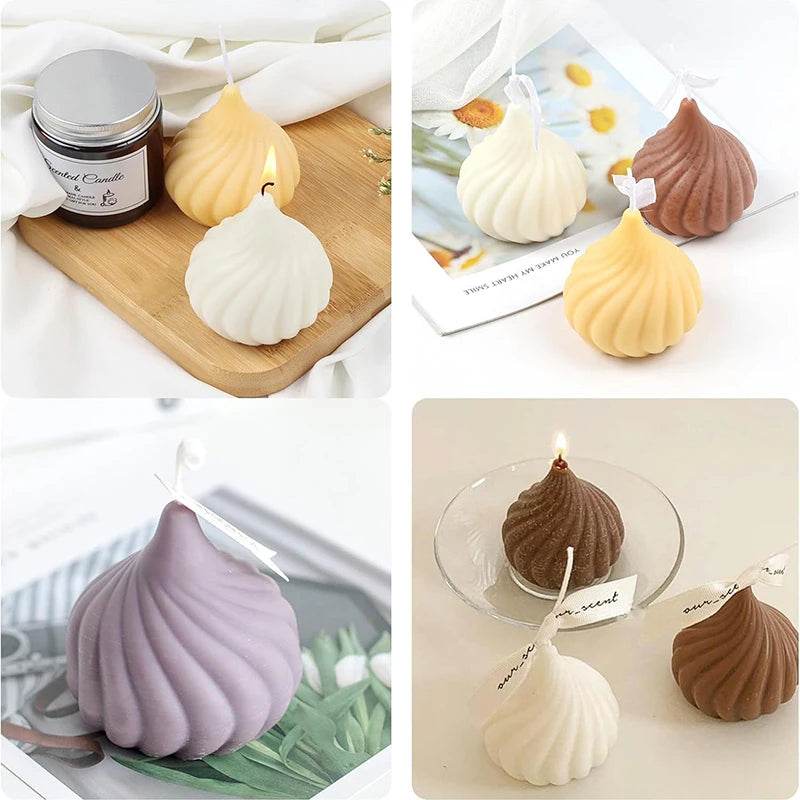 Moule à gâteau en silicone 3D – Design spirale pour desserts créatifs - Ma Cuisine Boutique
