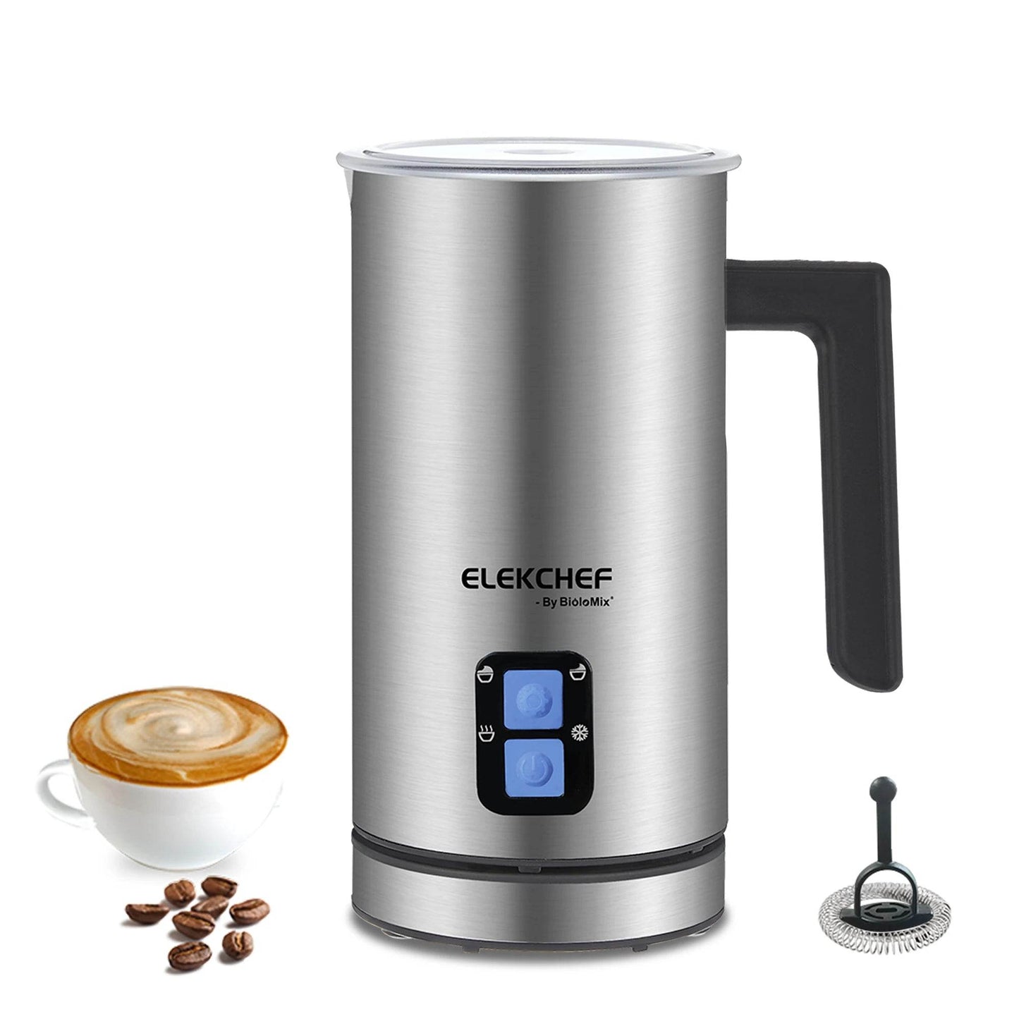 mousseur à lait électrique BioloMix 4 en 1 – Latte, Cappuccino, Chocolat Chaud et Plus - Ma Cuisine Boutique