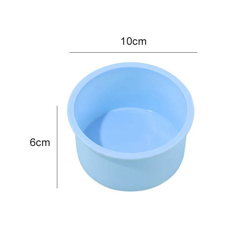 Moule à Gâteau en Silicone Professionnel | 4 Tailles (4-10 Pouces), Résistant -40°C à 230°C | Antiadhésif & Coloris Vifs (Rose, Bleu, Vert, Violet) - Ma Cuisine Boutique