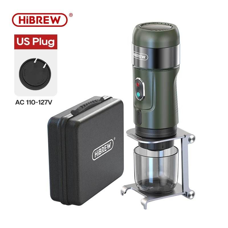 Machine à Expresso Port Électrique HiBREW W | Compatible Capsules & Café Moulu | Design Compact pour Voyage - Ma Cuisine Boutique