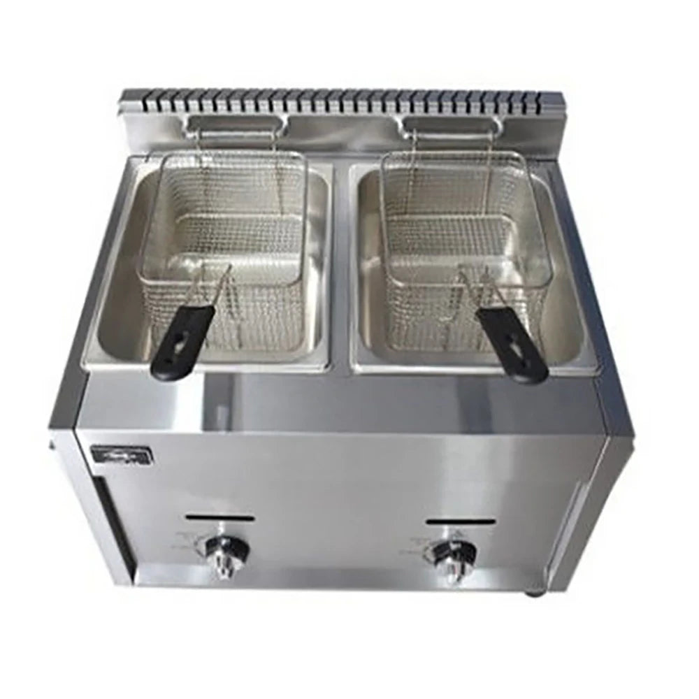 Friteuse à gaz professionnelle double bac – Performance et fiabilité en cuisine pro