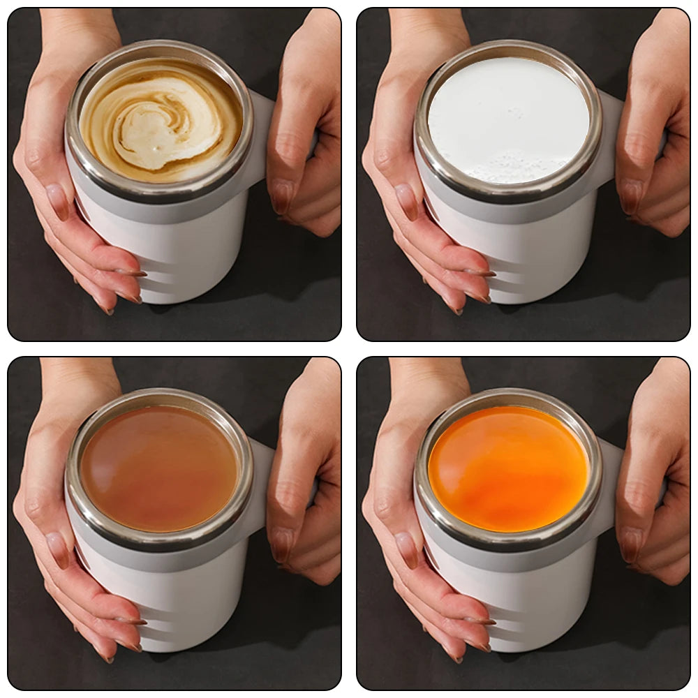 Smart Magnetic Coffee Mug - Automatic Stirring & Thermal Preservation