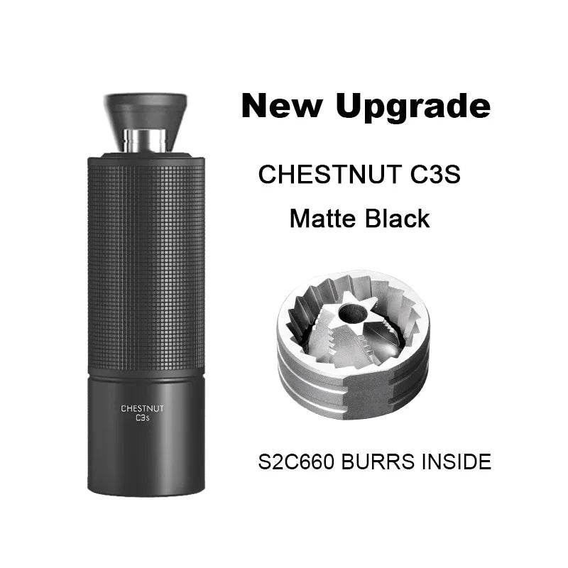 TIMEMORE Chestnut C3 S2C – Moulin à Café Manuel Haut de Gamme | Mouture Précise, Design Ergonomique, Acier Inoxydable S2C | Pour Espresso, V60, French Press (25g) - Ma Cuisine Boutique