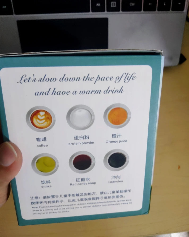 Smart Magnetic Coffee Mug - Automatic Stirring & Thermal Preservation