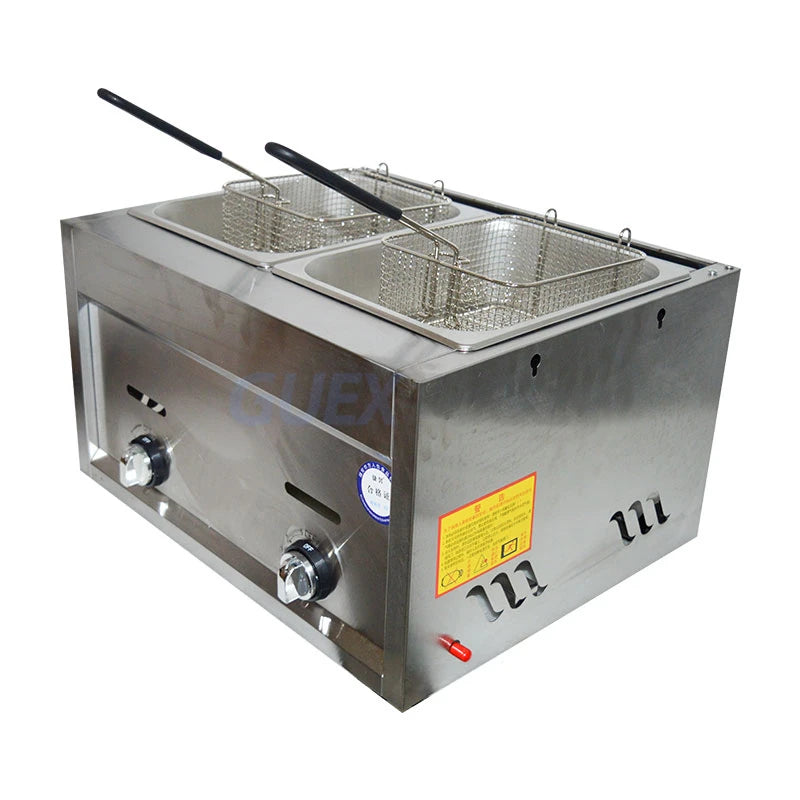 Friteuse à gaz professionnelle double bac – Performance et fiabilité en cuisine pro