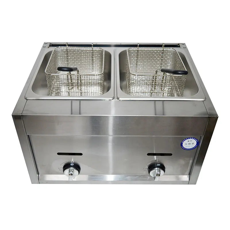 Friteuse à gaz professionnelle double bac – Performance et fiabilité en cuisine pro