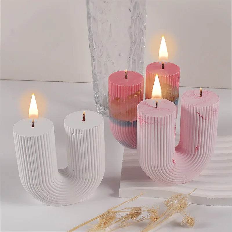 Moule Silicone Bougie Arc-en-Ciel | DIY Déco Maison, Résine & Cire | UDOCOOL - Ma Cuisine Boutique