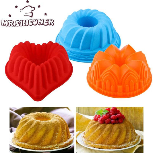 Moule à Gâteau 3D en Silicone Antiadhésif | Four, Congélo & Lave-Vaisselle (-40°C à 240°C) | Certifié FDA/SGS - Ma Cuisine Boutique