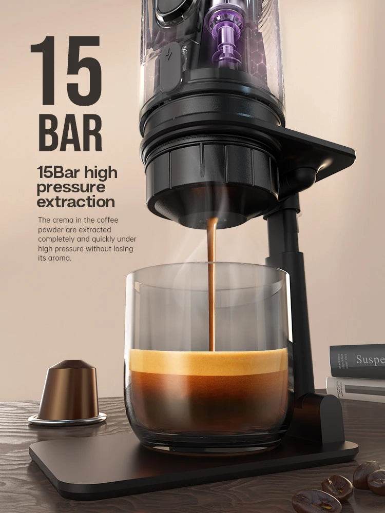 Machine à Café Portable HiBREW - Expresso 12V Nomade pour Voiture, Camping & Bureau - Ma Cuisine Boutique