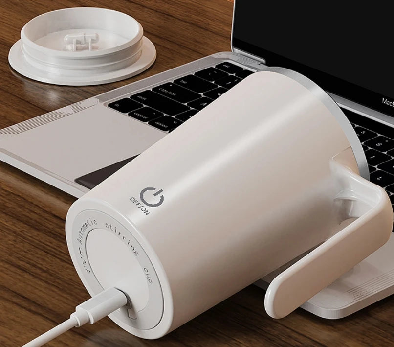 Smart Magnetic Coffee Mug - Automatic Stirring & Thermal Preservation