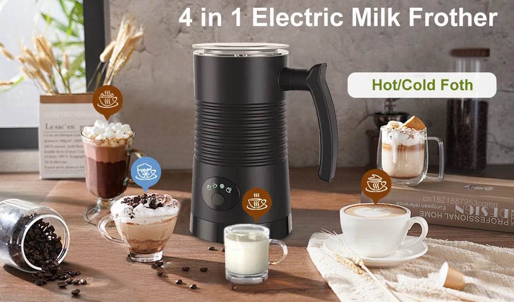 Mousseur à Lait Électrique – Compact et Abordable pour Cappuccinos Parfaits - Ma Cuisine Boutique