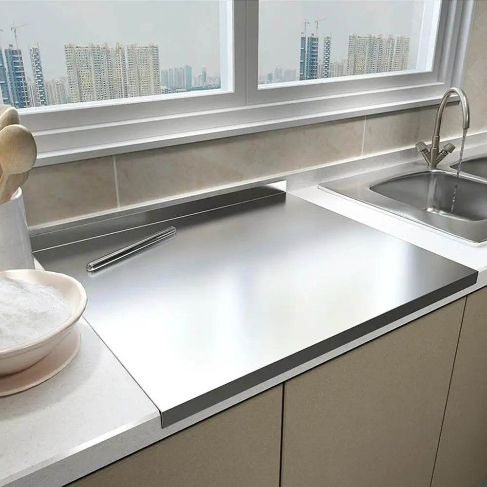 Planche a decouper en acier inoxydable - Ma Cuisine Boutique