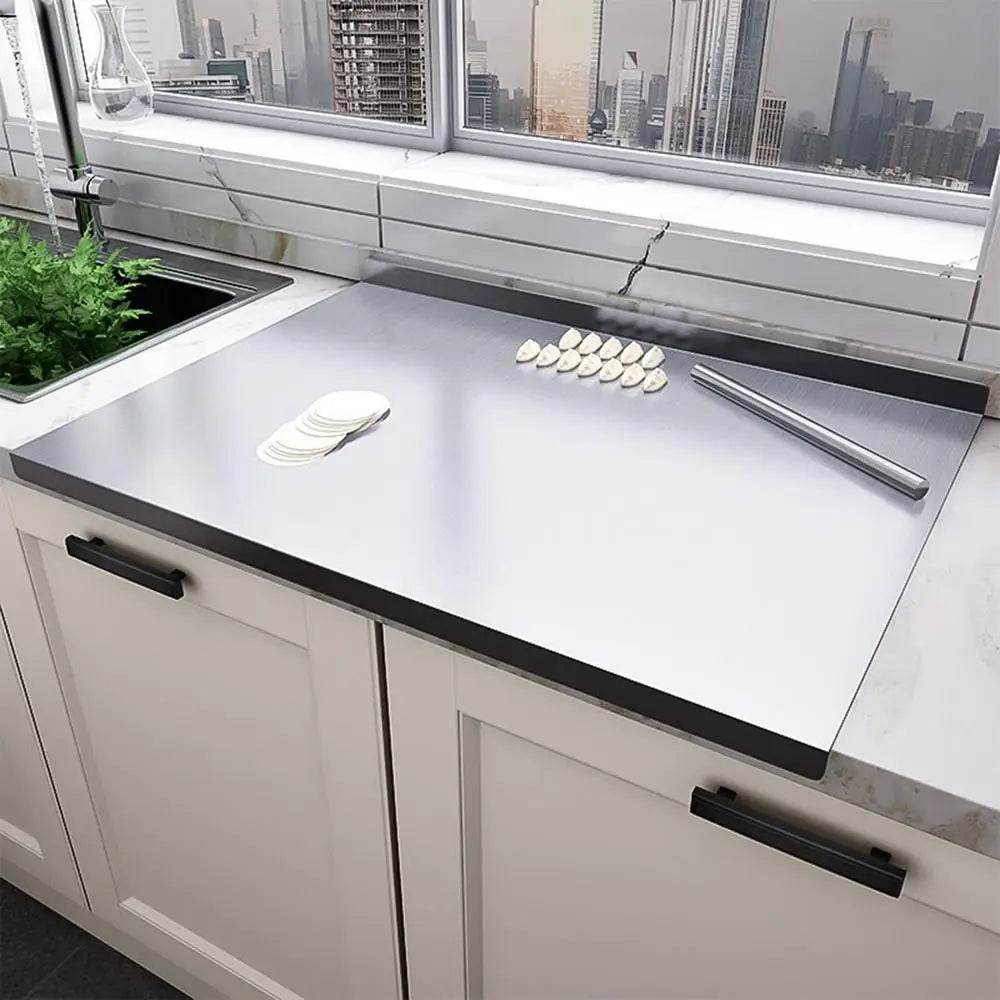 Planche a decouper en acier inoxydable - Ma Cuisine Boutique