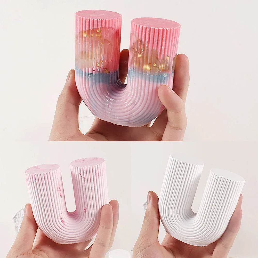 Moule Silicone Bougie Arc-en-Ciel | DIY Déco Maison, Résine & Cire | UDOCOOL - Ma Cuisine Boutique