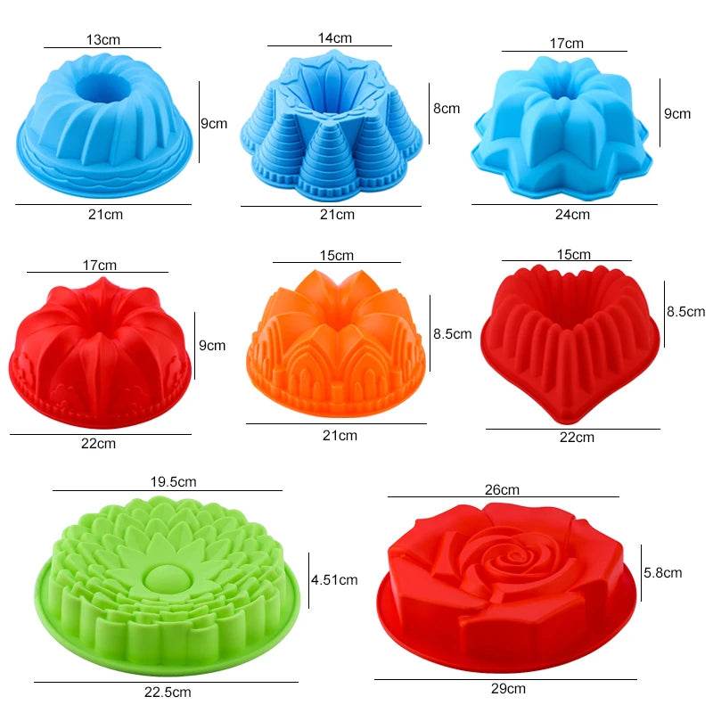 Moule à Gâteau 3D en Silicone Antiadhésif | Four, Congélo & Lave-Vaisselle (-40°C à 240°C) | Certifié FDA/SGS - Ma Cuisine Boutique