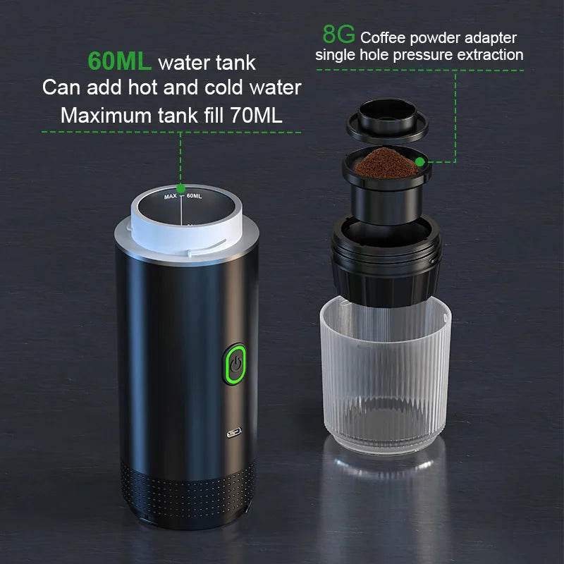 Machine à Café Expresso Portable Sans Fil – Barista Nomade 20 Bars - Ma Cuisine Boutique