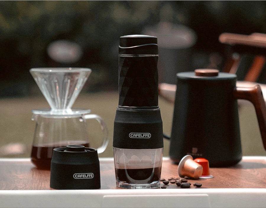 ☕ Machine à Expresso Portable Cafelffe – Café Parfait en Voyage & Camping - Ma Cuisine Boutique