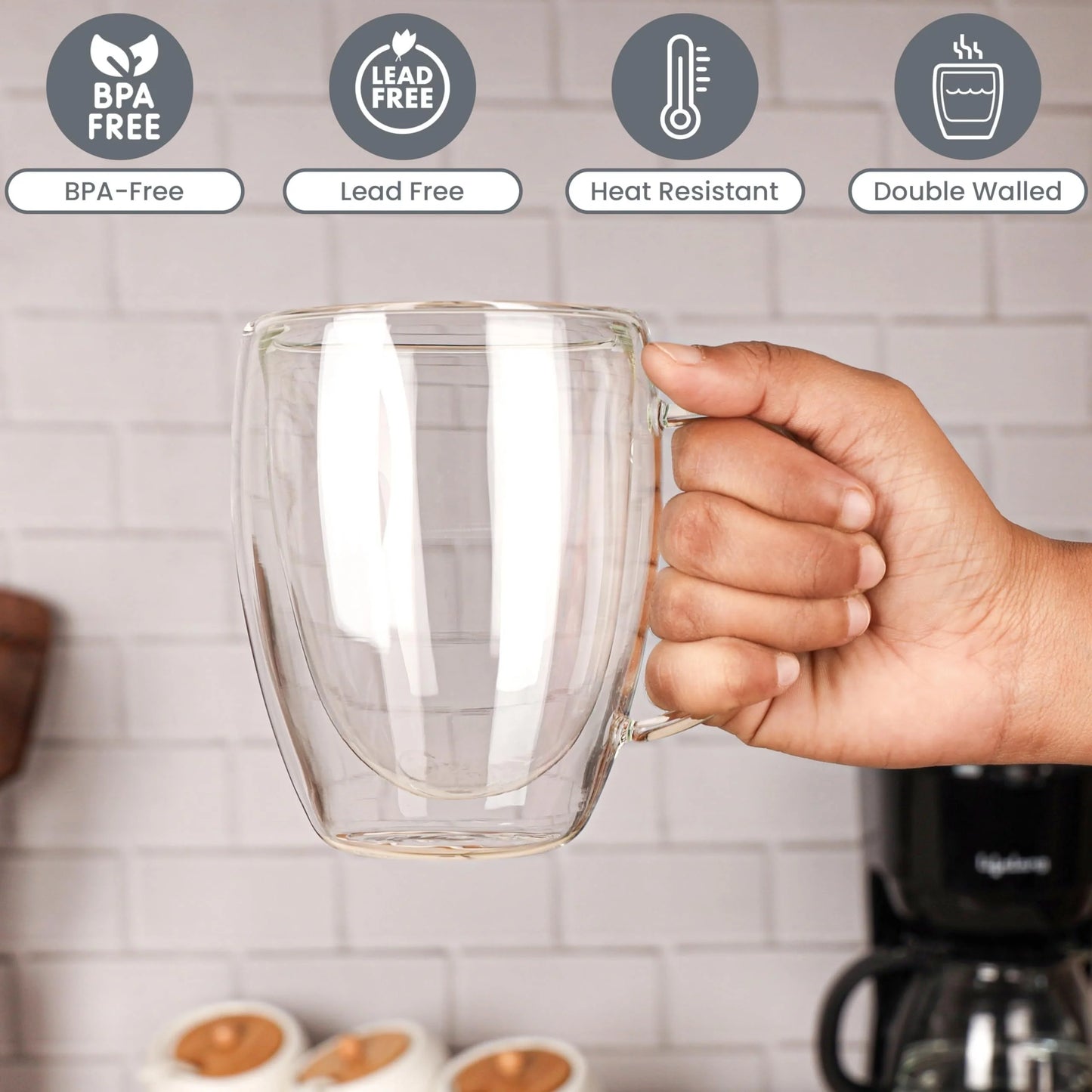 Tasses à café en verre double paroi – Élégance, chaleur et expérience sensoriell