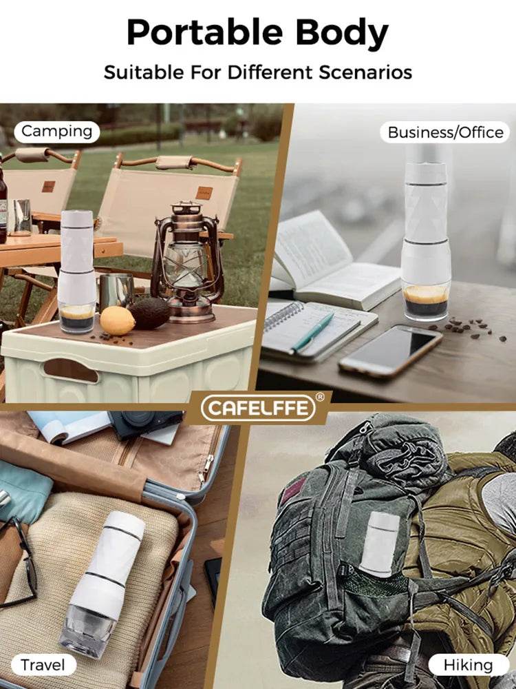 ☕ Machine à Expresso Portable Cafelffe – Café Parfait en Voyage & Camping - Ma Cuisine Boutique