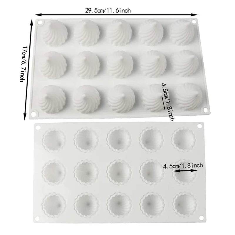 Moule à gâteau en silicone 3D – Design spirale pour desserts créatifs - Ma Cuisine Boutique