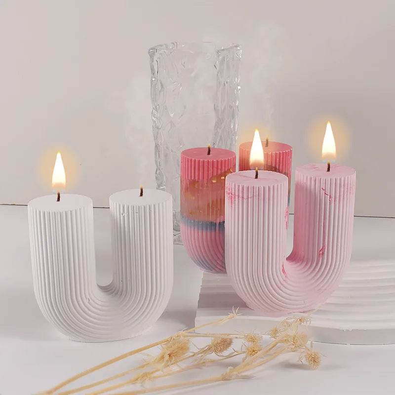 Moule Silicone Bougie Arc-en-Ciel | DIY Déco Maison, Résine & Cire | UDOCOOL - Ma Cuisine Boutique