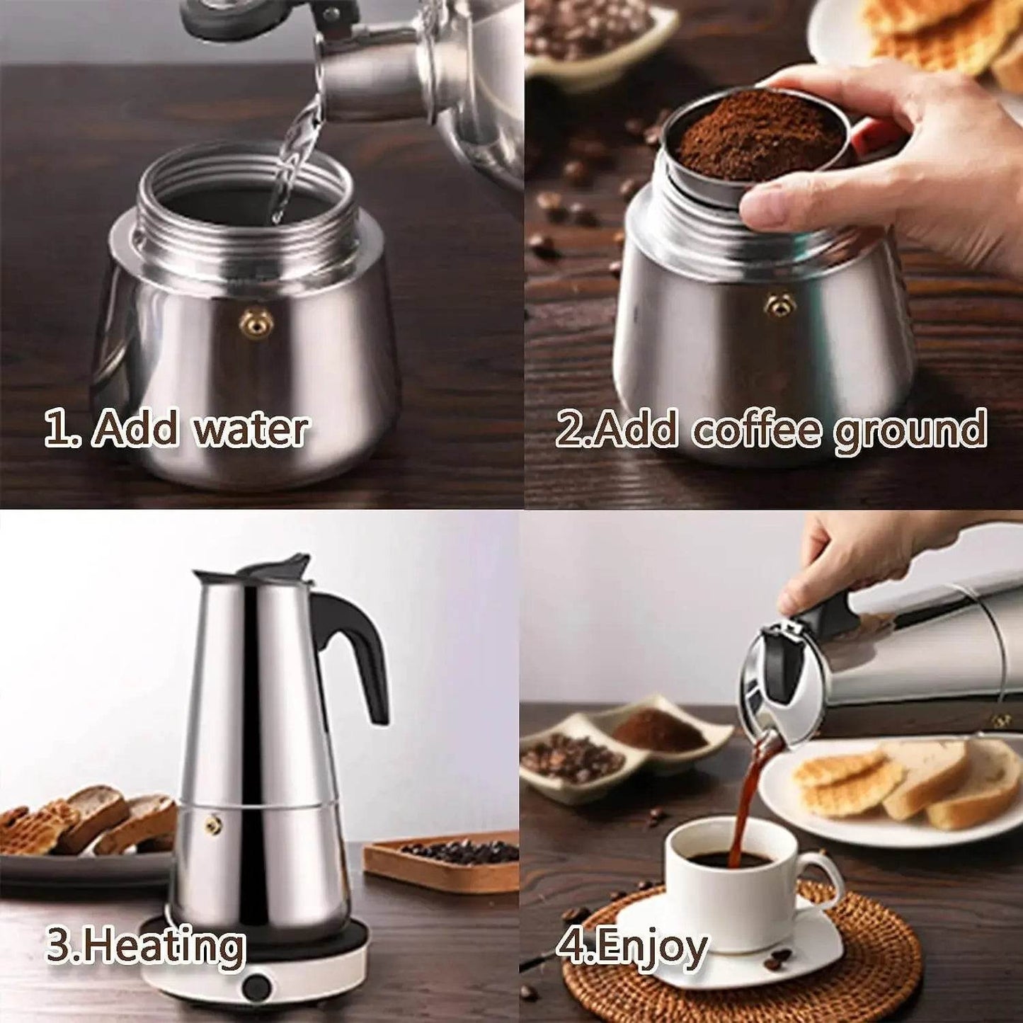 cafetiere italienne induction - Ma Cuisine Boutique