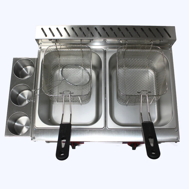 Friteuse à gaz professionnelle double bac – Performance et fiabilité en cuisine pro