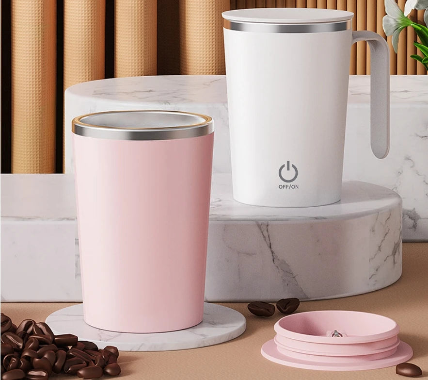 Smart Magnetic Coffee Mug - Automatic Stirring & Thermal Preservation