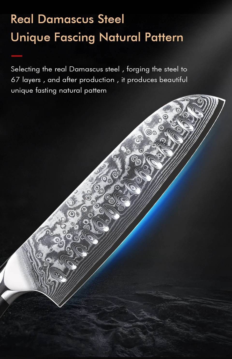 couteau du chef japonais santoku - Ma Cuisine Boutique