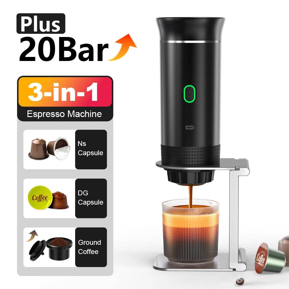 Machine à Café Expresso Portable Sans Fil – Barista Nomade 20 Bars - Ma Cuisine Boutique