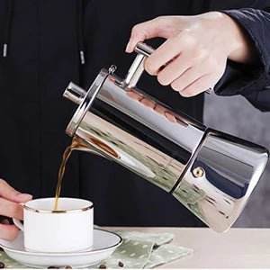 cafetiere italienne induction en Acier Inoxydable – Moka & Expresso Authentique - Ma Cuisine Boutique