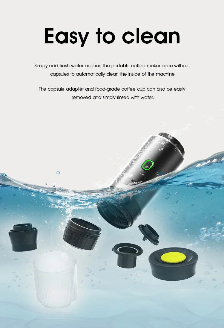 đ Machine Ă CafĂ© Expresso Portable 2024 â Barista Ălectrique 20 Bars | 3-en-1 Capsules/CafĂ© Moulu/Dosettes | Autonomie Longue DurĂ©e - Ma Cuisine Boutique