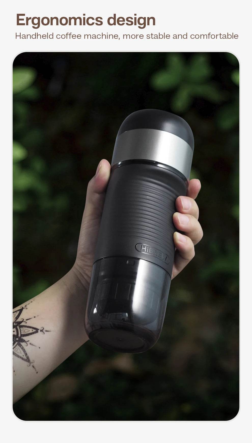 Machine à Café Portable HiBREW - Expresso 12V Nomade pour Voiture, Camping & Bureau - Ma Cuisine Boutique