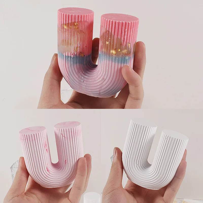 Moule Silicone Bougie Arc-en-Ciel | DIY Déco Maison, Résine & Cire | UDOCOOL - Ma Cuisine Boutique