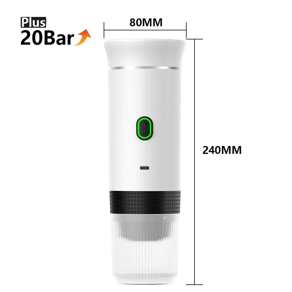 đ Machine Ă CafĂ© Expresso Portable 2024 â Barista Ălectrique 20 Bars | 3-en-1 Capsules/CafĂ© Moulu/Dosettes | Autonomie Longue DurĂ©e - Ma Cuisine Boutique