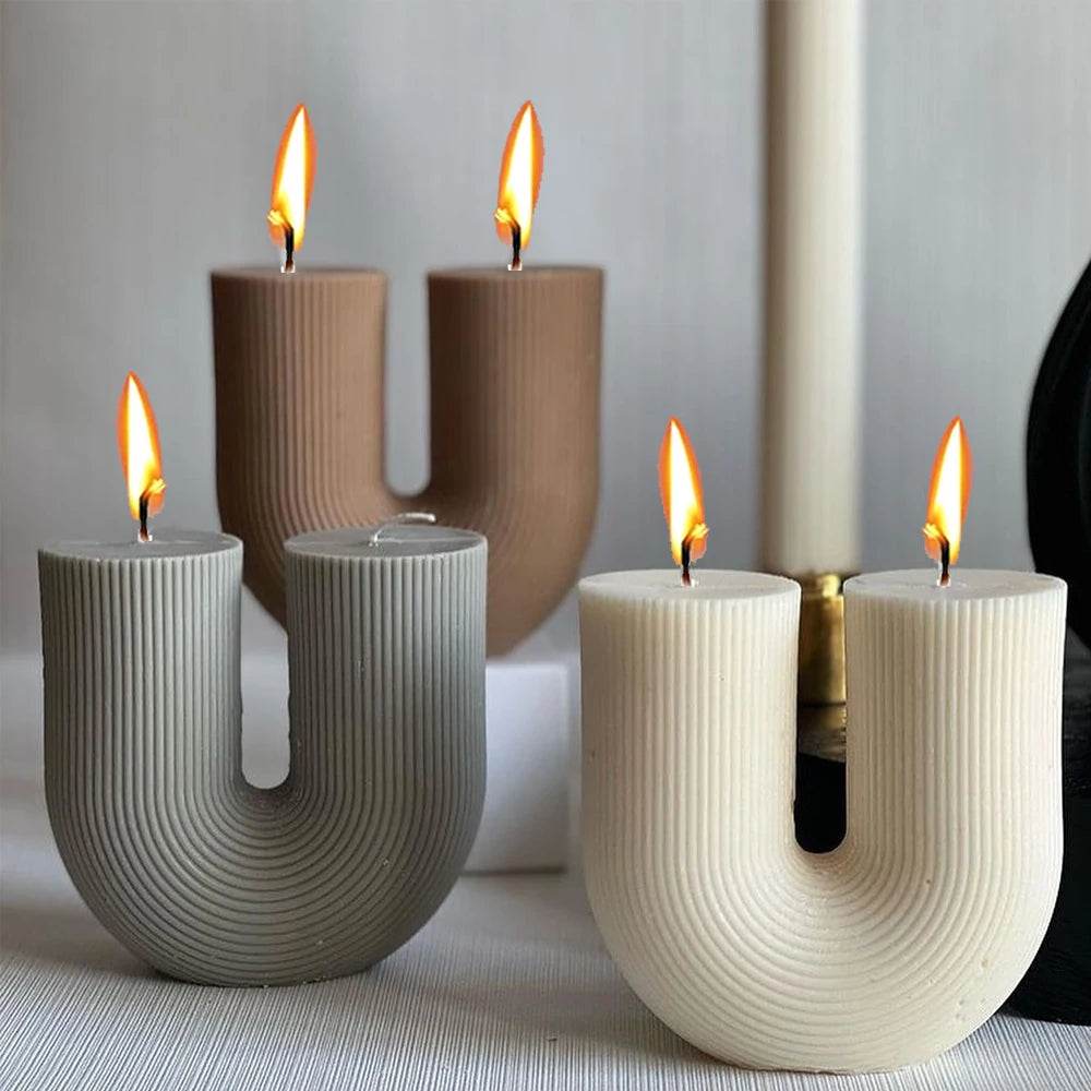 Moule Silicone Bougie Arc-en-Ciel | DIY Déco Maison, Résine & Cire | UDOCOOL - Ma Cuisine Boutique