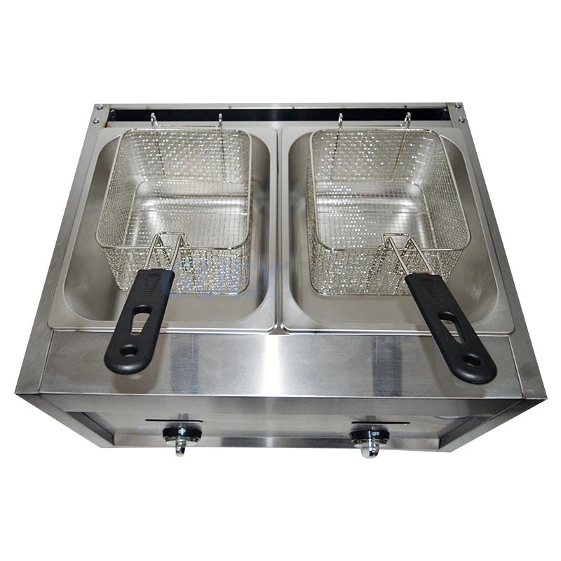 Friteuse à gaz professionnelle double bac – Performance et fiabilité en cuisine pro