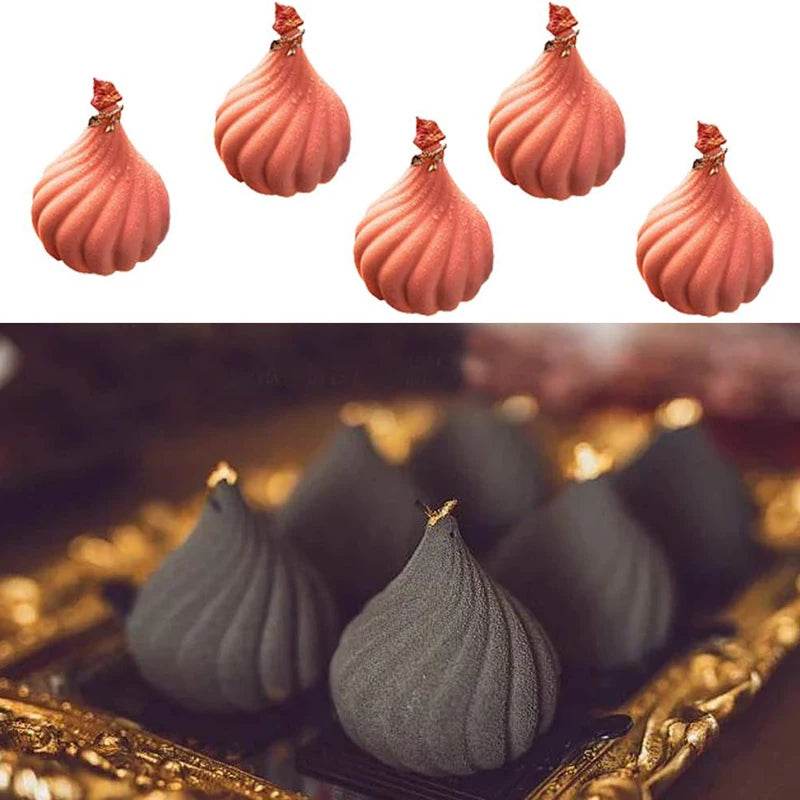 Moule à gâteau en silicone 3D – Design spirale pour desserts créatifs - Ma Cuisine Boutique