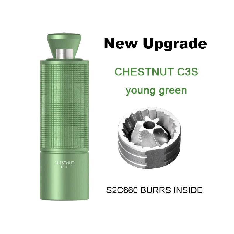 TIMEMORE Chestnut C3 S2C – Moulin à Café Manuel Haut de Gamme | Mouture Précise, Design Ergonomique, Acier Inoxydable S2C | Pour Espresso, V60, French Press (25g) - Ma Cuisine Boutique