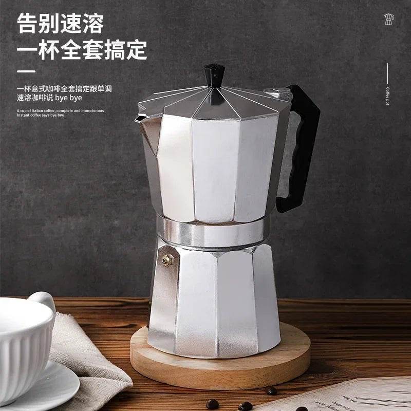 Cafetière Octogonale Italienne en Aluminium - Ma Cuisine Boutique