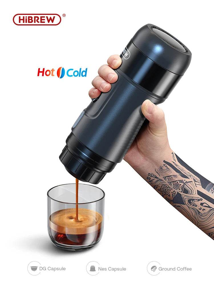 Machine à Café Portable HiBREW - Expresso 12V Nomade pour Voiture, Camping & Bureau - Ma Cuisine Boutique