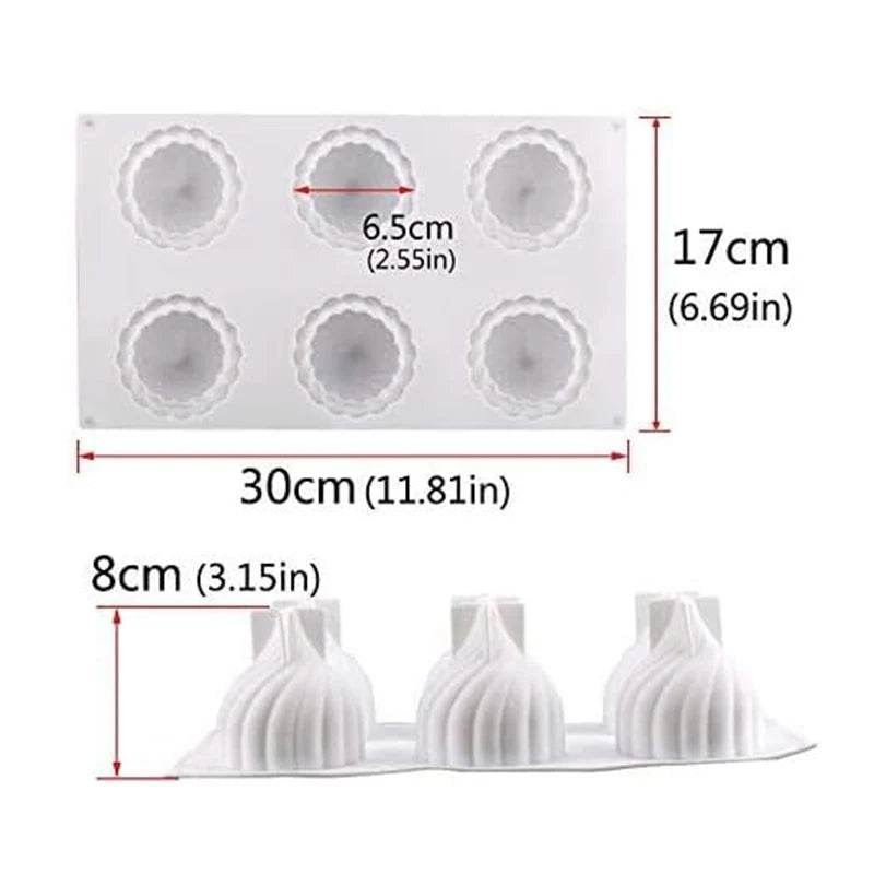 Moule à gâteau en silicone 3D – Design spirale pour desserts créatifs - Ma Cuisine Boutique