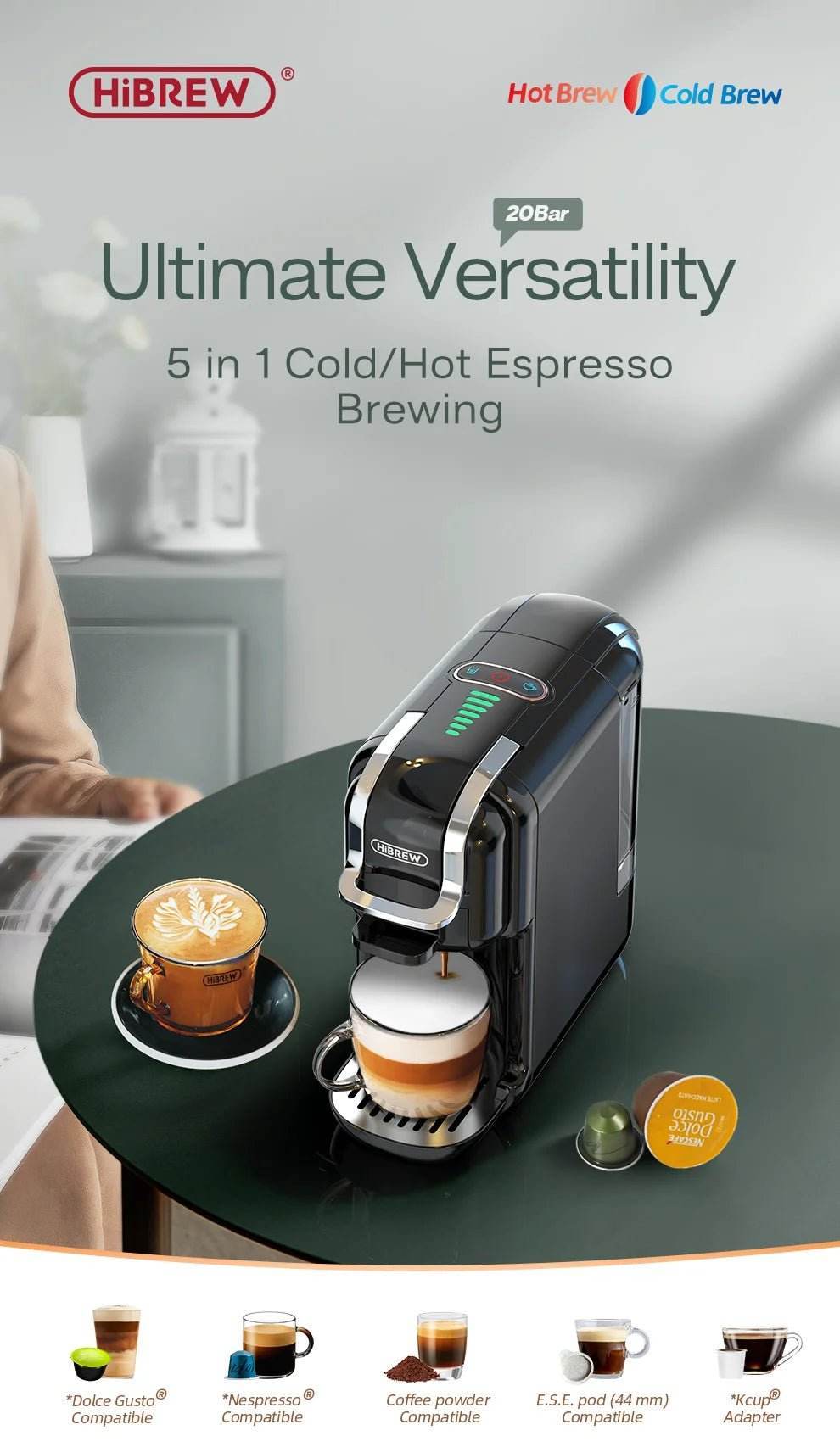 Cafetière Multi Capsules 5 en 1 - Ma Cuisine Boutique